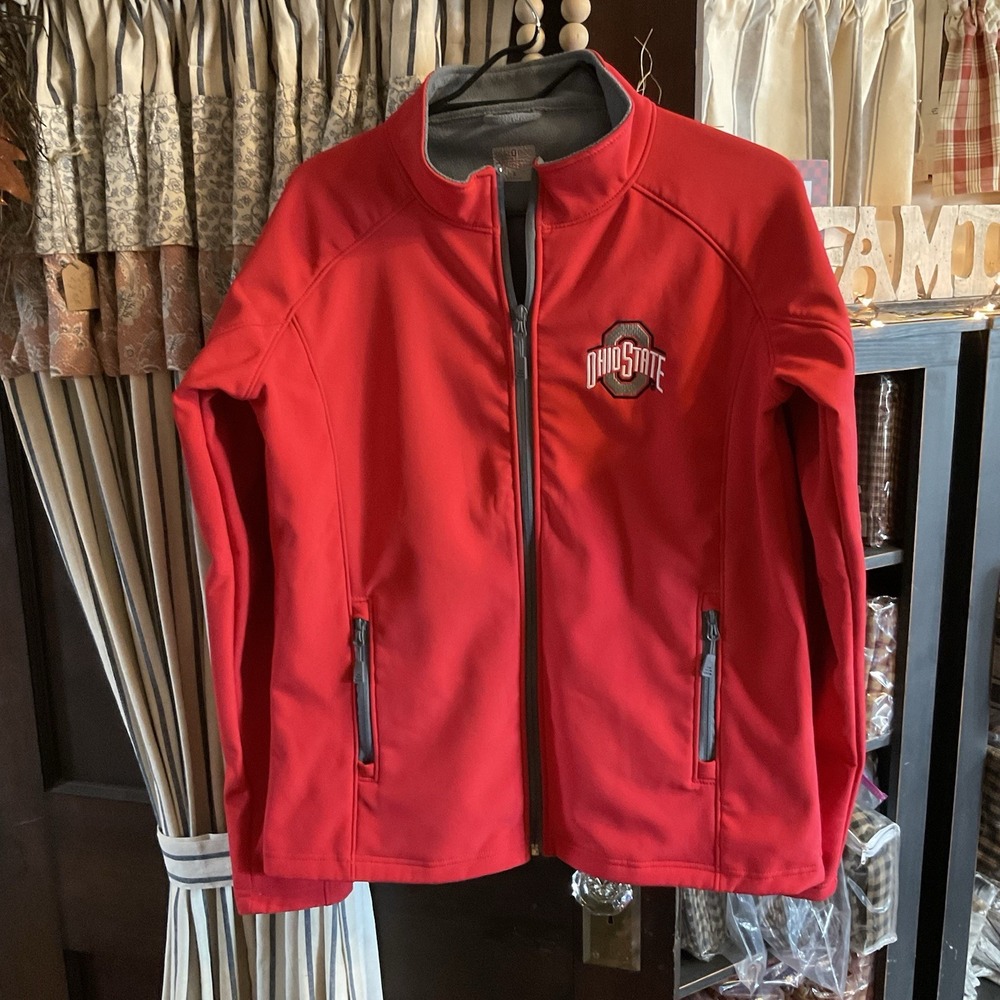 Ladies OSU BUCKEYES JACKET Zip‎ Up Size Large Campus Classics